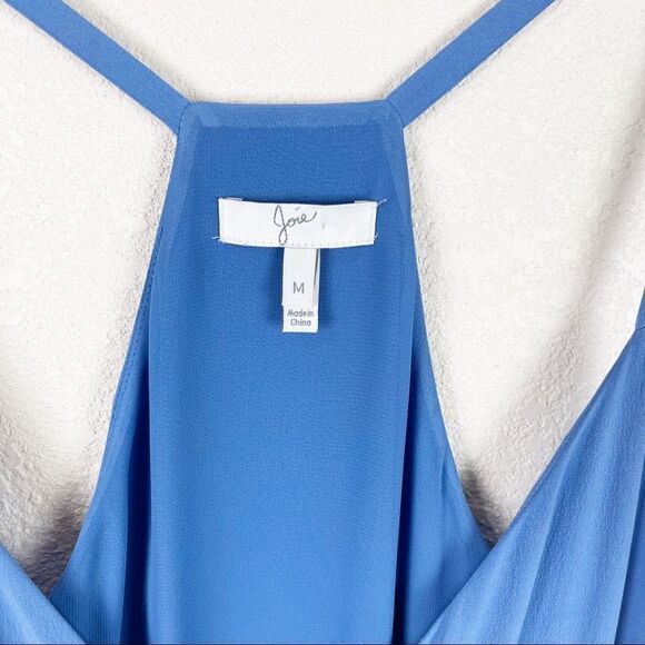 Joie Blue Silk Tank Top Jumpsuit Medium - Picture 8 of 12